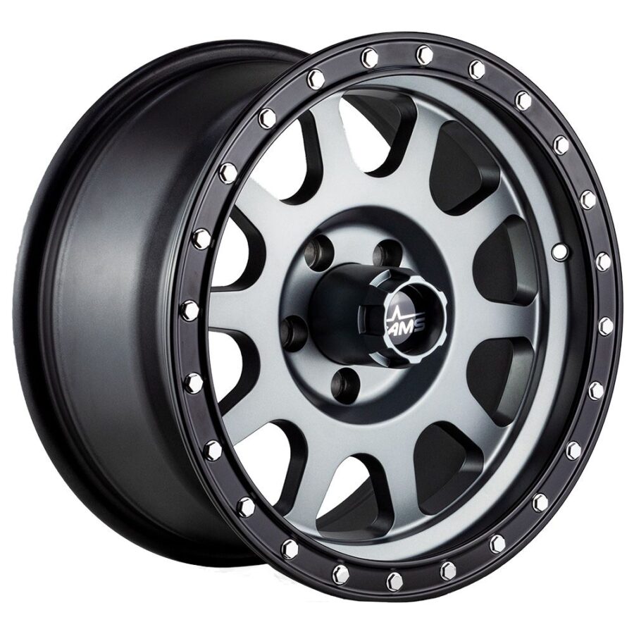 AMS 16X8 5X114 ET10 CLASSIC GUN BLACK