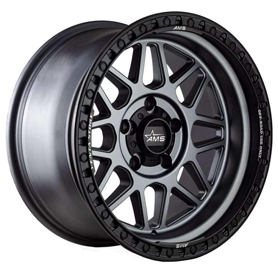 AMS 17X9 5X127 ET-35 MATE GUN BLACK LIP