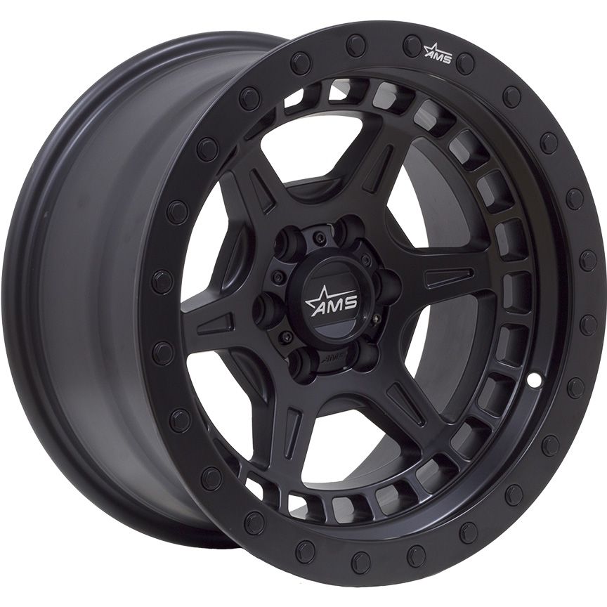 AMS 16X8 6X114 ET-15 ARMS MATTE BLACK – Ams Wheels
