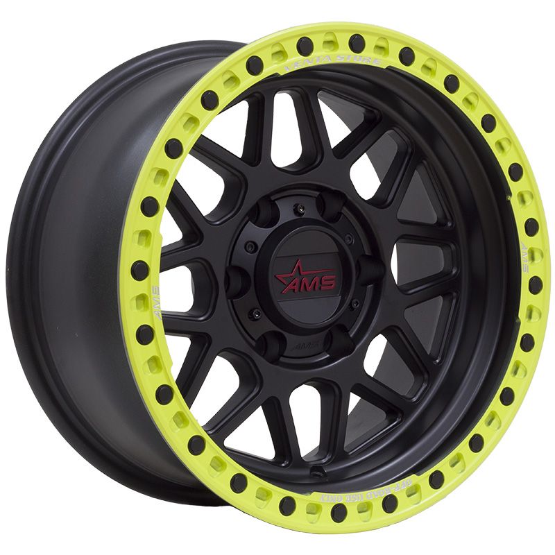 AMS 16X8 6X139 BLACK-YELLOW – Ams Wheels