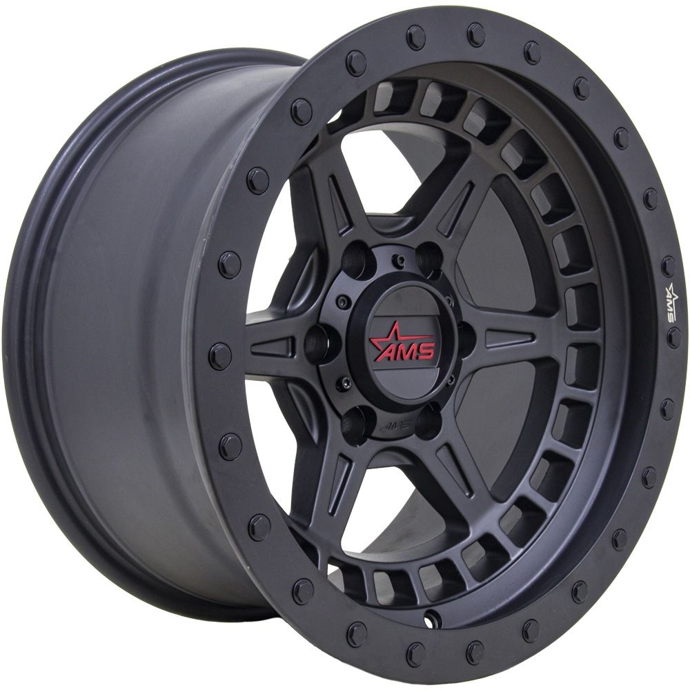 AMS 17X9 6X135 ET-15 MATE BLACK ARMS – Ams Wheels